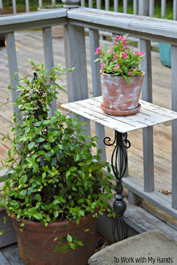diy patio table a second repurposed placemat project