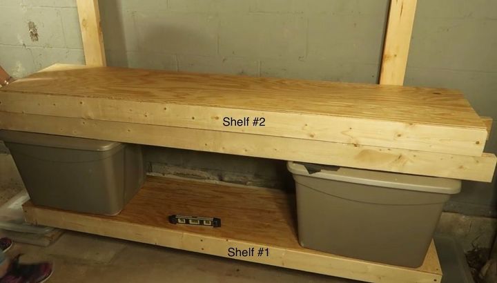 simple shelving using two tools