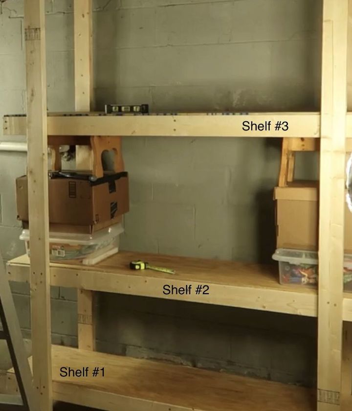 simple shelving using two tools