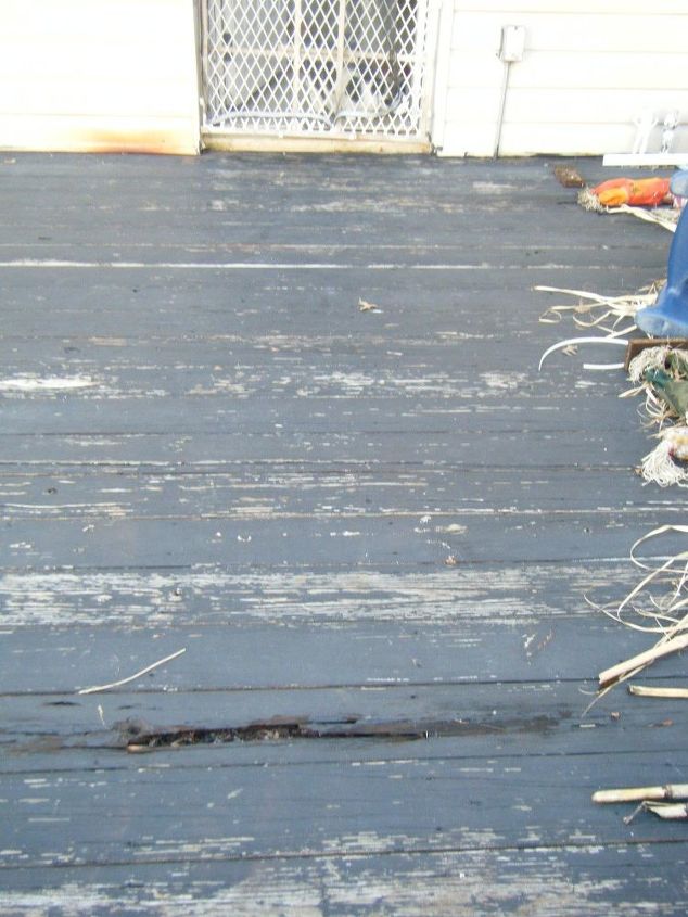 revestimento cermico sobre deck de madeira existente