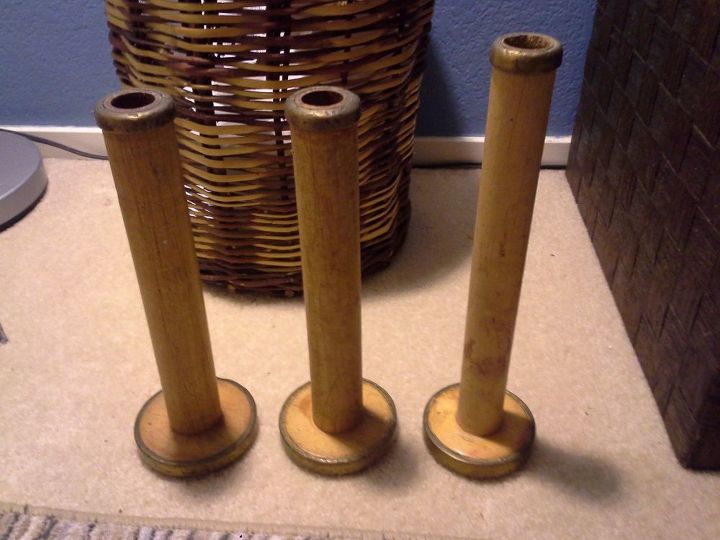 repurpose industrial spools, The beginning of the project