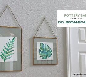 DIY Pottery Barn Knock Off DIY Botanical Art