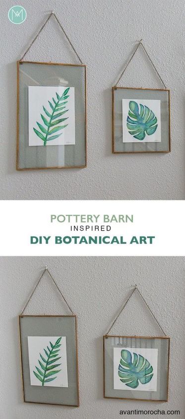 diy pottery barn knock off diy botanical art