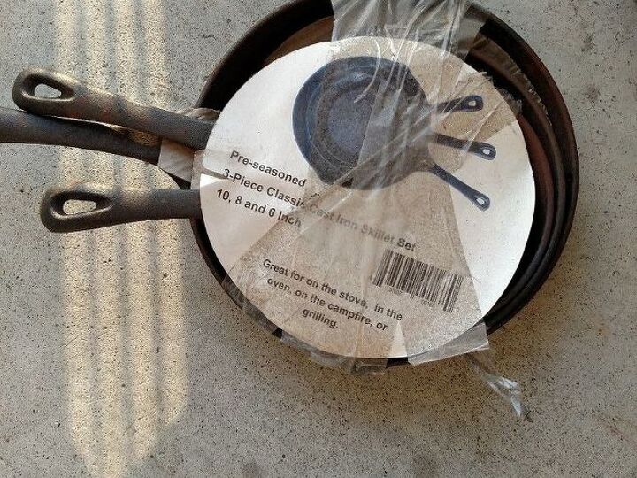 q what can i do with a set of three iron skillets
