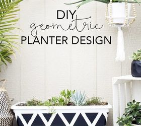 geometric planter diy