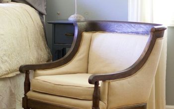How I Reupholstered Two Arm Chairs