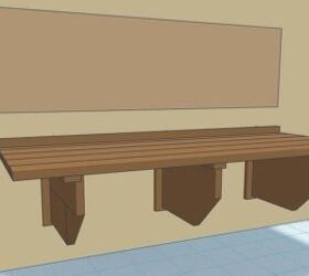 making a heavy duty folding garage workbench, 3D model showing my workbench unfolded