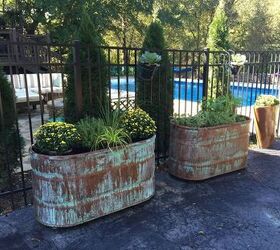 12 container garden ideas to kick off spring, Copper and Rust Containers