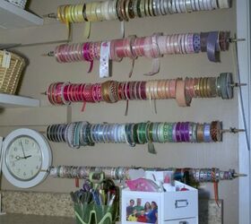 s craft organization ideas mom will love, Ribbon Storage