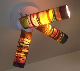spotlights with stained glass flair