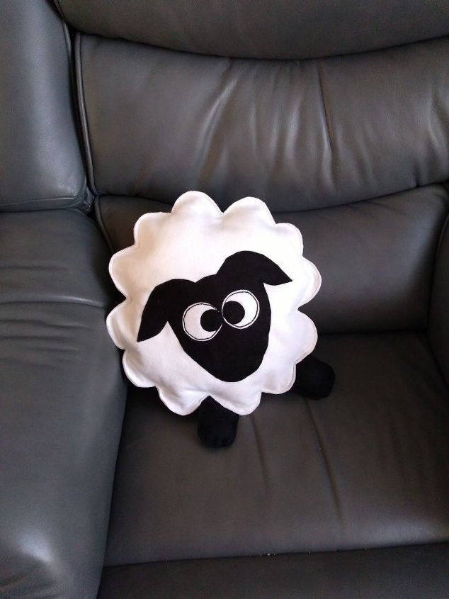 cute sheep cushion, Sheep felt cushion