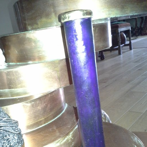 repurpose industrial spools, Purple spool