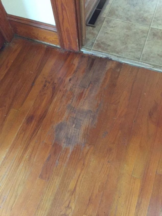 q can you spot finish older hardwood floors