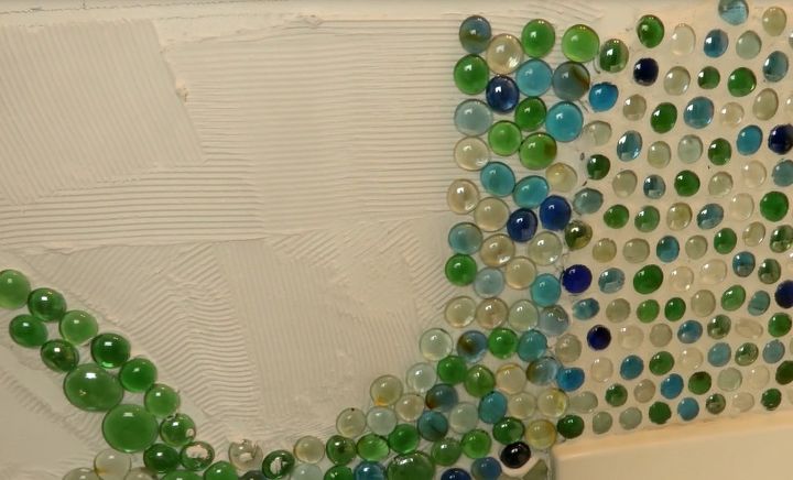 dollar store gem back splash part 2