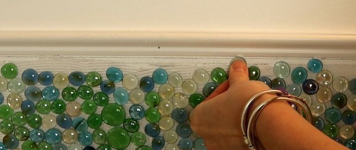 dollar store gem back splash part 2