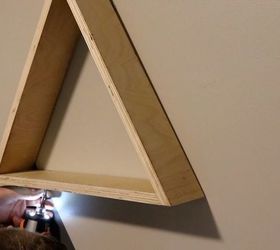 how to make triangle shelves