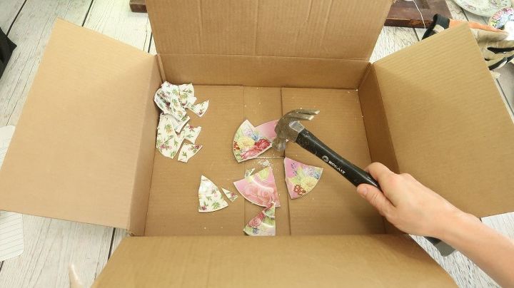 mosaic teacup planter