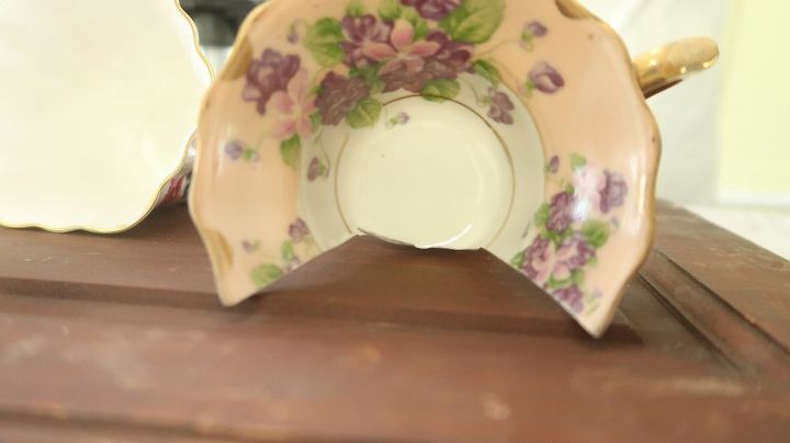 mosaic teacup planter