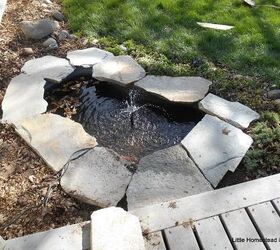 15 totally doable makeover ideas you can finish in one day, Lay down flagstone to jazz up your pond