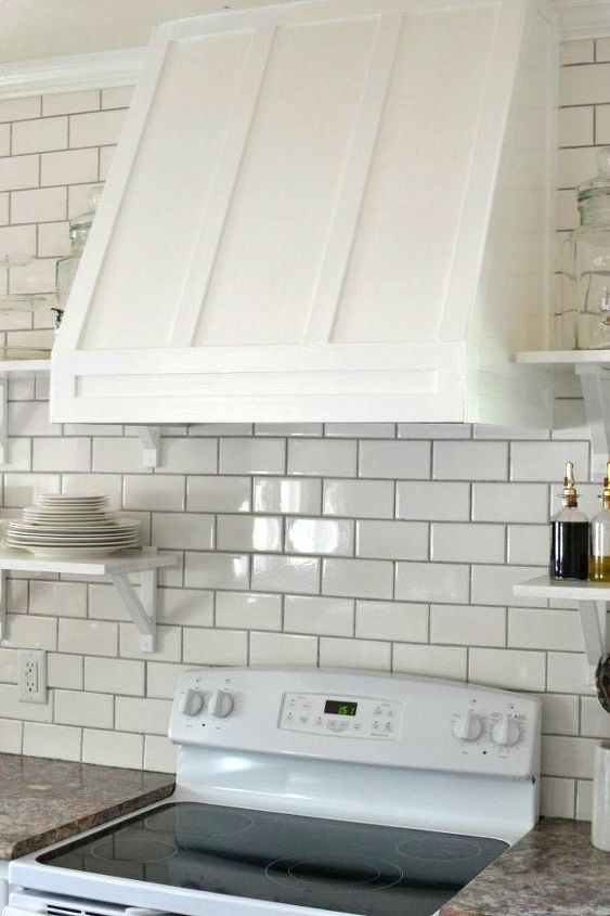 15 totally doable makeover ideas you can finish in one day, Add a range hood cover to your kitchen space