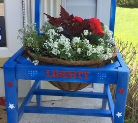 patriotic garden chair