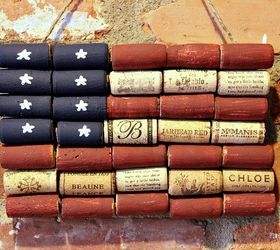 american flag wine cork upcycle craft