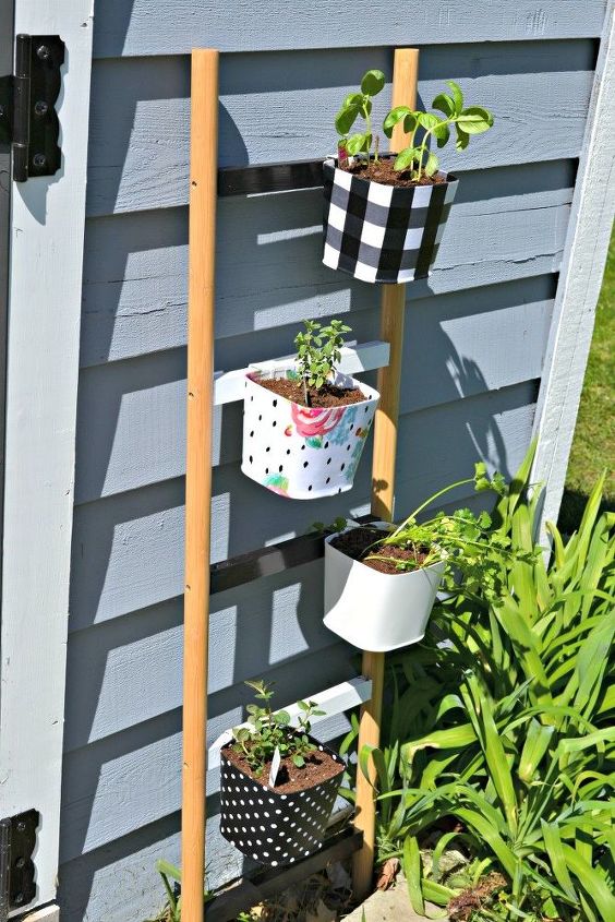 diy herb garden ladder planter