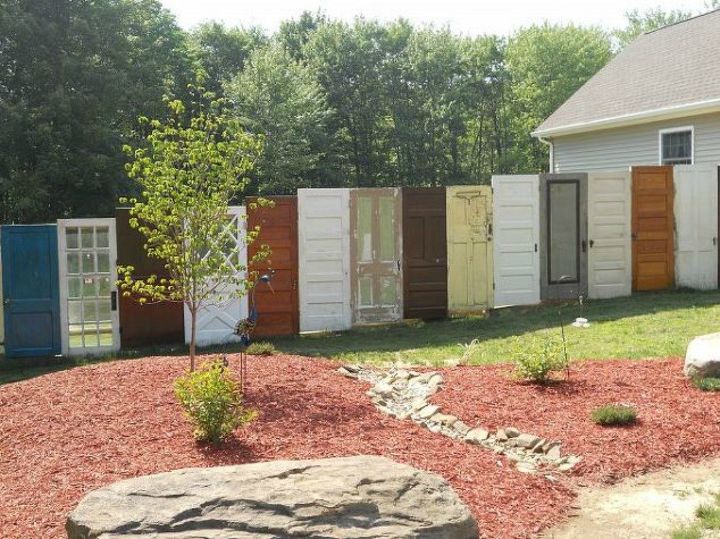 s how to get backyard privacy without a fence, Or line them up for a long and unique fence