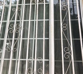 how to paint rusty metal window security bars and gate