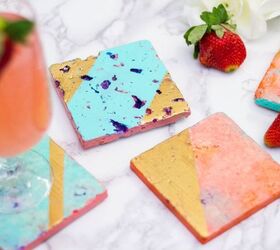 s 23 adorable ways you can make your own coasters, Tile Coasters