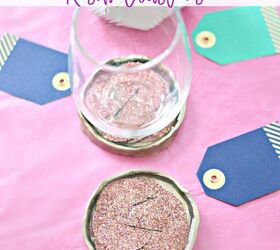 s 23 adorable ways you can make your own coasters, Confetti Resin Coasters