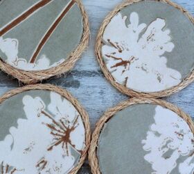 s 23 adorable ways you can make your own coasters, No Sew Fabric Coasters