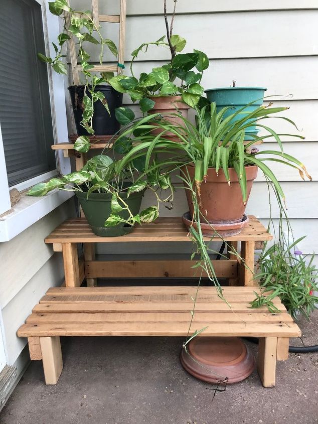 escada de suporte de plantas