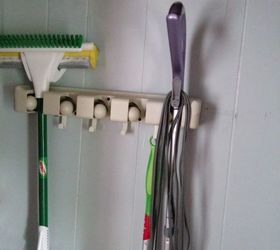 turning a small coat closet into a useful broom utility closet