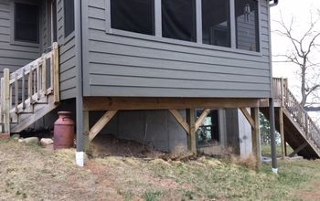 Any ideas on how to finish off under our screen porch?