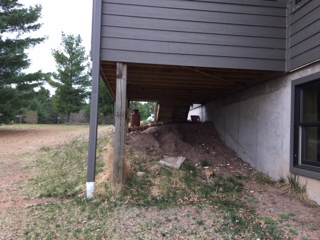 q any ideas on how to finish off under our screen porch
