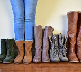 pinterest hack use pool noodles to organize and store your boots