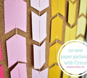 s 15 fun things you can make using your cricut, No Sew Paper Garlands