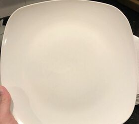 remove knife scratches from porcelain plates, AFTER