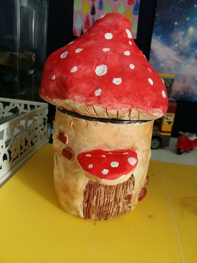 mushroom fairy jar