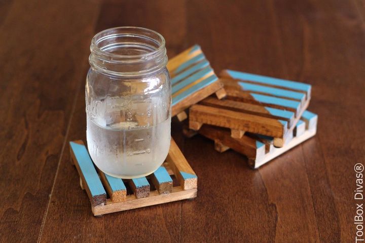 21 small things you can do to beautify your home this weekend, Pallet Coasters