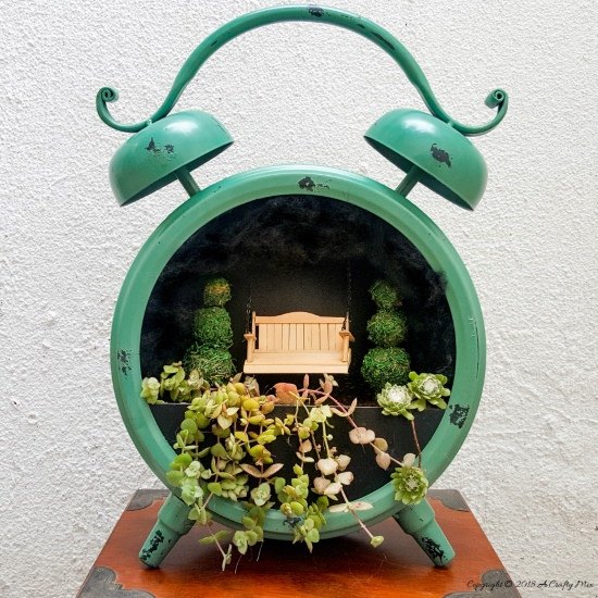 21 small things you can do to beautify your home this weekend, Fairy Garden in a Clock