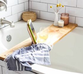21 small things you can do to beautify your home this weekend, Bathtub Tray