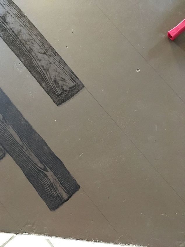 carpet and linoleum to faux wood floor