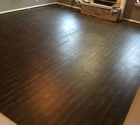 Carpet and Linoleum to Faux Wood Floor