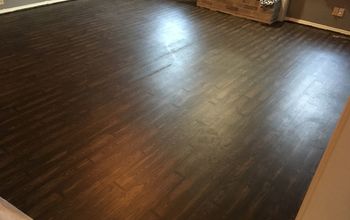 Carpet and Linoleum to Faux Wood Floor