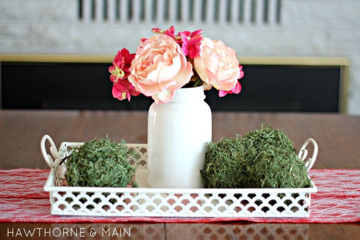 embeleze sua casa com essas ideias de flores, Pe a central de mola DIY com bandeja