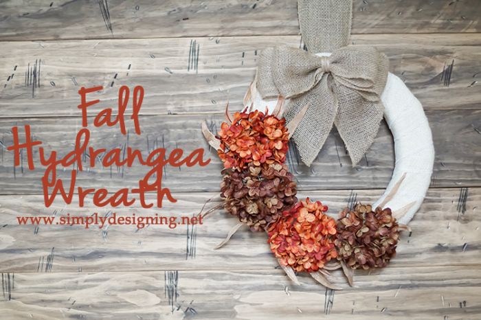 s beautify your home with flower ideas, Fall Hydrangea Wreath