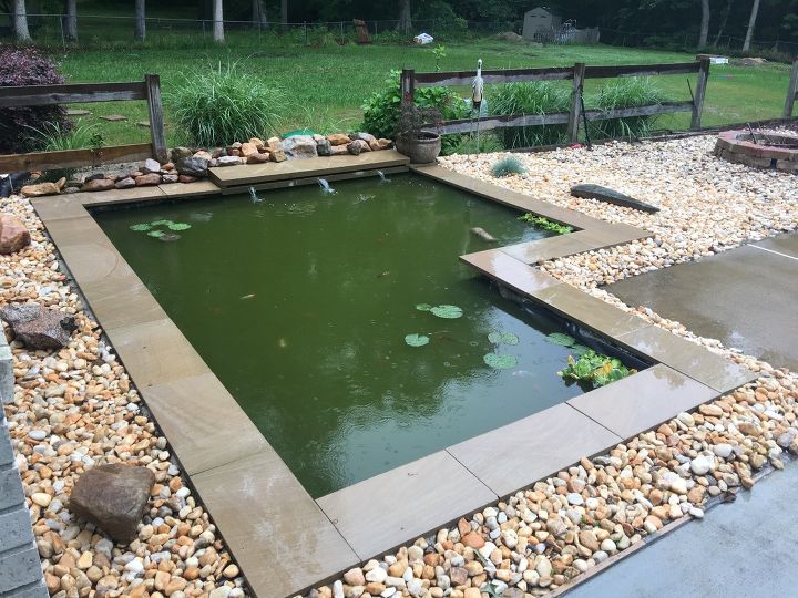 s upgrade your backyard with these 30 clever ideas, Add a modern koi pond on a budget