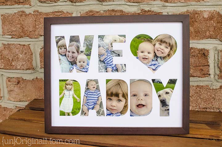 s 15 unique father s day crafts, Adorable Photo Frame